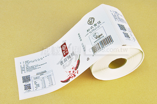連續貼紙 捲筒貼紙 商標貼紙 自動黏貼 自黏貼紙 標籤貼紙 上機貼紙